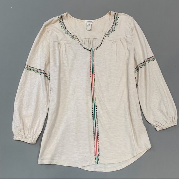 Sundance Tops Sundance Embroidered Beaded Peasant Blouse S Poshmark
